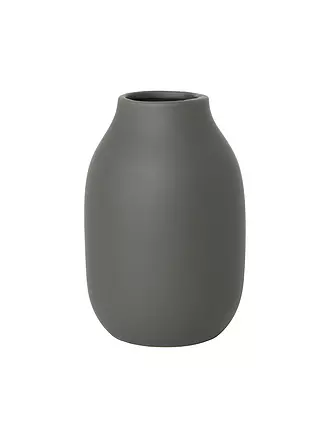 BLOMUS | Keramik Vase COLORA Small 15cm Moonbeam | dunkelgrün