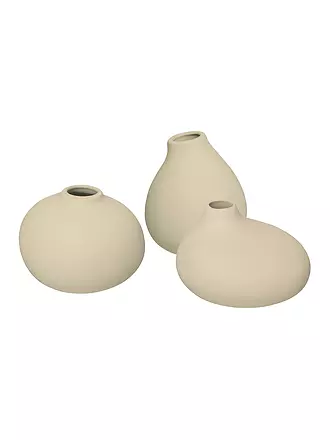 BLOMUS | Set Keramik Vasen NONA 3-teilig Vanilla | beige