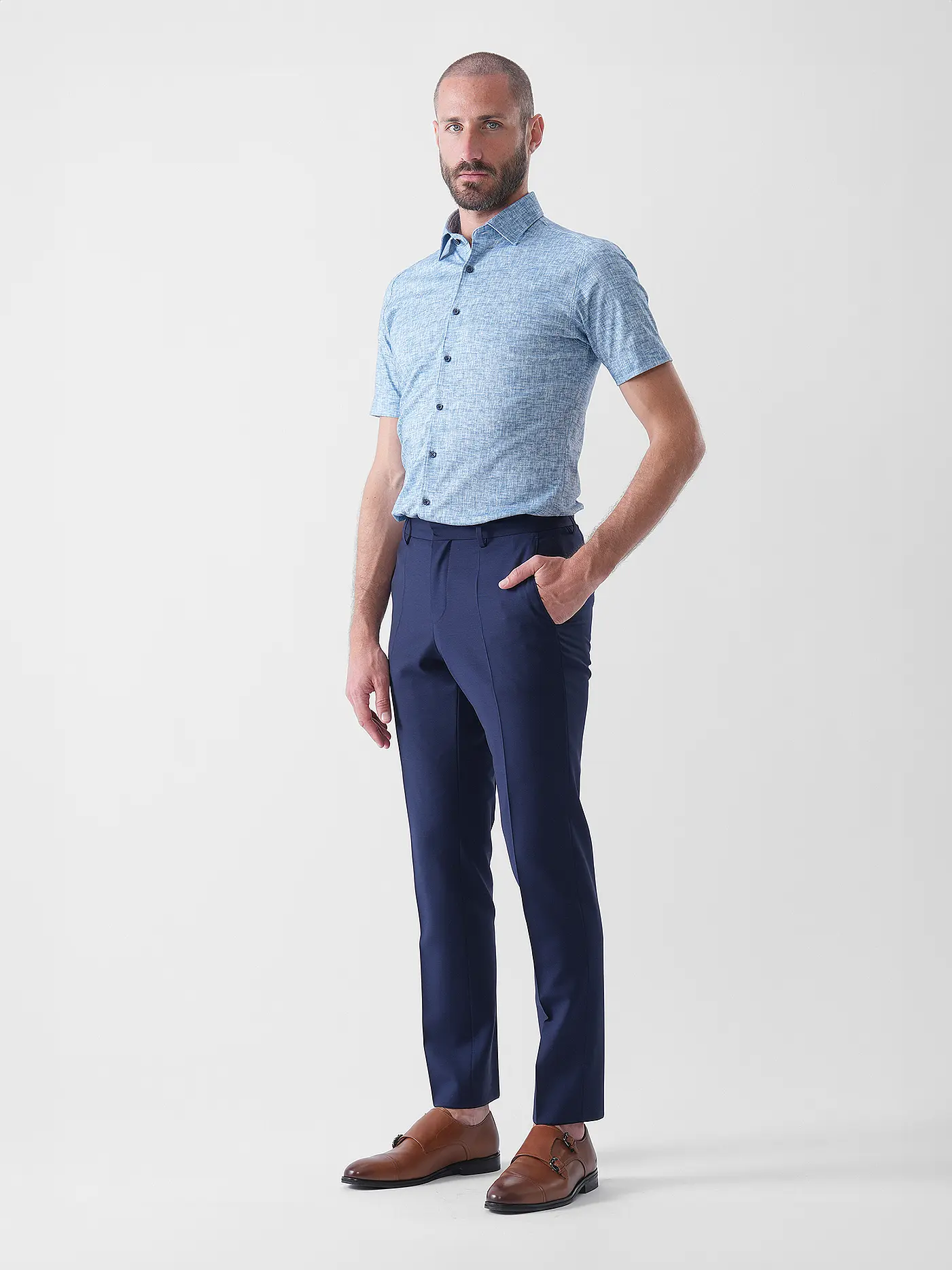 BOSS | Anzughose | blau