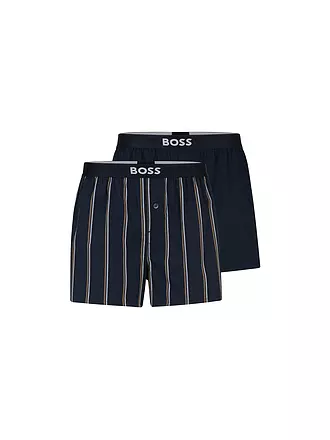 BOSS | Boxershorts 2er Pkg. open blue | beige