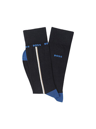 BOSS | Herren Socken ICONIC 2er Pkg black | dunkelblau