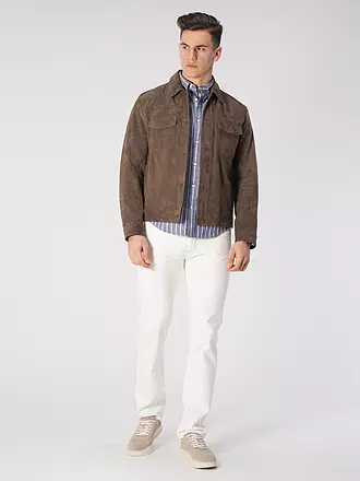 BOSS | Lederjacke MUCKER | braun