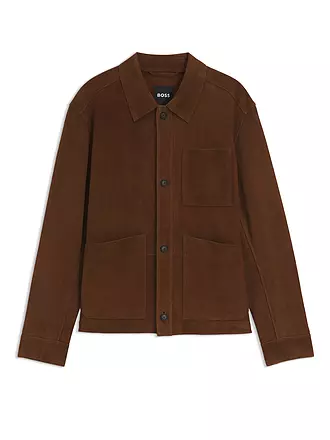 BOSS | Lederjacke | braun