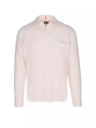 BOSS | Leinenhemd Regular Fit RELEGANT | rosa