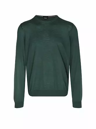 BOSS | Pullover Slim Fit LENO-P | dunkelgrün