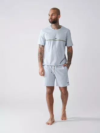 BOSS | Pyjamahose - Shorts | hellblau