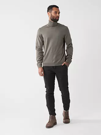 BOSS | Rollkragenpullover Slim Fit MUSSO | hellgrün