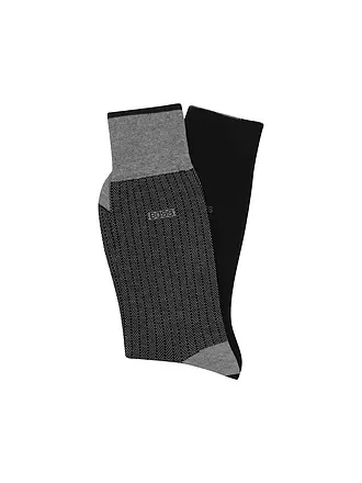 BOSS | Socken 2-er Pkg black | grau