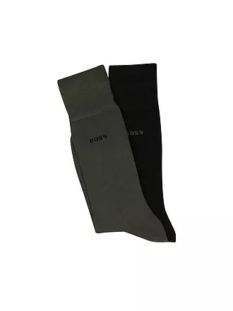 BOSS | Socken 2-er Pkg. open green | dunkelrot