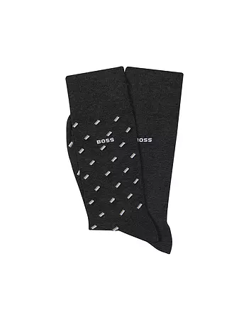 BOSS | Socken 2er Pkg. black | grau