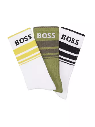 BOSS | Socken 3er Pkg open miscellaneous | olive
