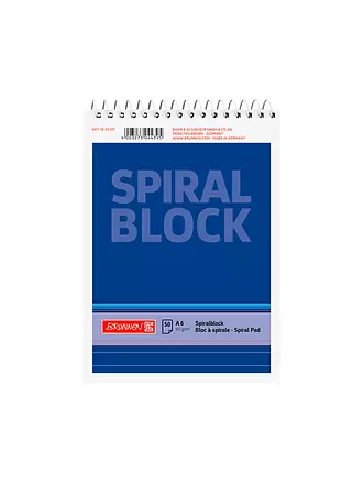 BRUNNEN VERLAG | Brunnen Spiralnotizblock A6 50 Blatt | keine Farbe