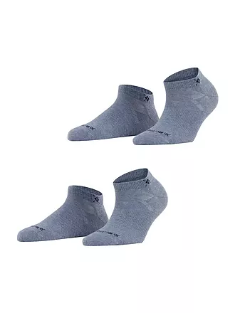 BURLINGTON | Damen Sneaker-Socken 2er Pkg. EVERYDAY 36-41 light jeans | grün
