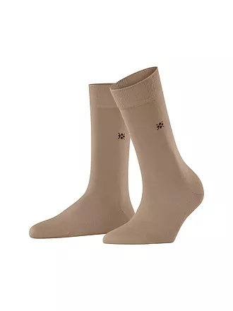 BURLINGTON | Damen Socken BLOOMSBURY 36-41 camel | dunkelgrün