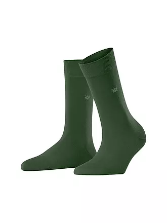 BURLINGTON | Damen Socken BLOOMSBURY 36-41 camel | dunkelgrün