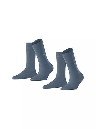 BURLINGTON | Damen Socken EVERYDAY 2-er Pkg. 36-41 marine | blau