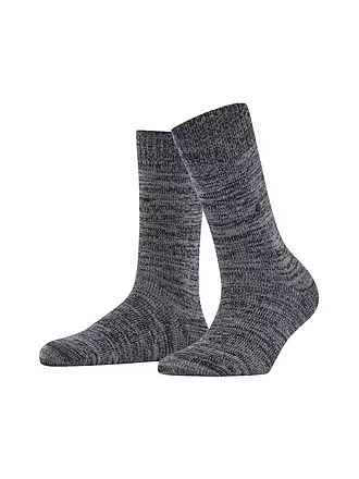 BURLINGTON | Damen Socken KNITTINGHAM 36-41 black | dunkelrot