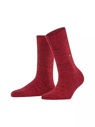 BURLINGTON | Damen Socken KNITTINGHAM 36-41 royal | dunkelrot