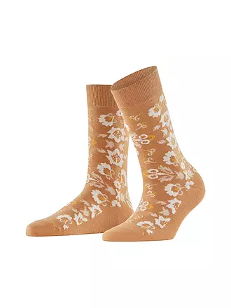 BURLINGTON | Damen Socken VELVET BLOOMS 36-41 black | braun
