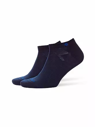 BURLINGTON | Herren Sneaker Socken EVERYDAY 2-er Pkg. 40-46 black | blau