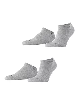 BURLINGTON | Herren Sneaker Socken EVERYDAY 2-er Pkg. 40-46 light grey | beige