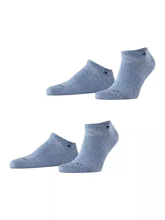 BURLINGTON | Herren Sneaker Socken EVERYDAY 2-er Pkg. 40-46 light jean | grau