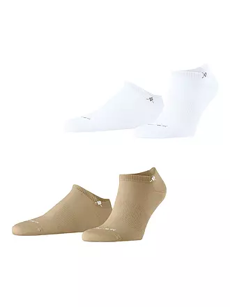 BURLINGTON | Herren Sneaker Socken EVERYDAY 2-er Pkg. 40-46 palm tree | beige