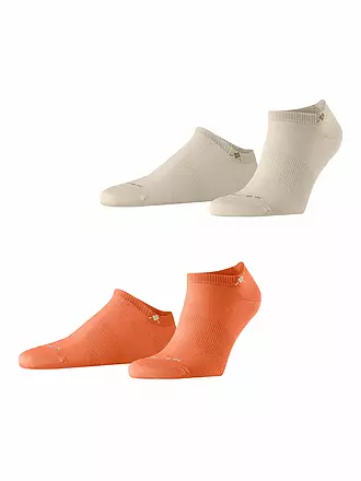 BURLINGTON | Herren Sneaker Socken EVERYDAY 2-er Pkg. 40-46 palm tree | orange