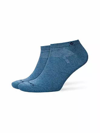 BURLINGTON | Herren Sneaker Socken EVERYDAY 2-er Pkg. 40-46 white | blau