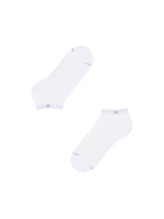 BURLINGTON | Herren Sneaker Socken EVERYDAY 2-er Pkg. 40-46 white | schwarz