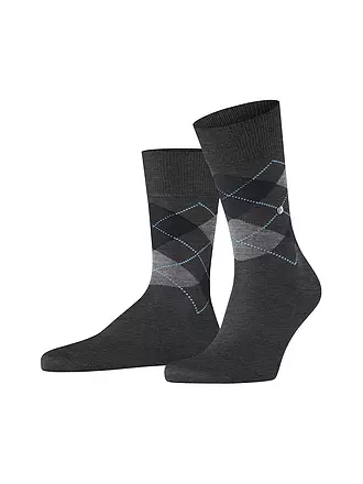 BURLINGTON | Herren Socken 40-46 MANCHESTER anthracite melange | hellgrau