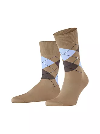 BURLINGTON | Herren Socken 40-46 MANCHESTER light grey | beige