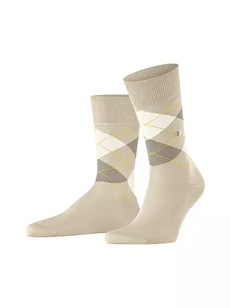 BURLINGTON | Herren Socken 40-46 MANCHESTER light grey | creme