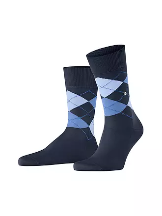BURLINGTON | Herren Socken 40-46 MANCHESTER light grey | dunkelblau
