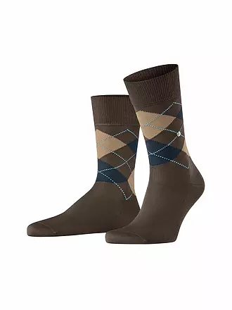 BURLINGTON | Herren Socken 40-46 MANCHESTER light grey | braun