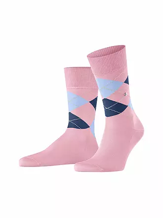 BURLINGTON | Herren Socken 40-46 MANCHESTER light grey | rosa