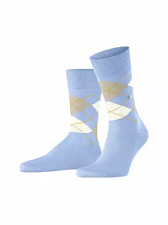 BURLINGTON | Herren Socken 40-46 MANCHESTER light grey | blau