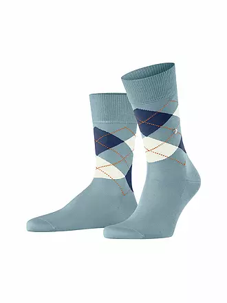 BURLINGTON | Herren Socken 40-46 MANCHESTER light grey | blau