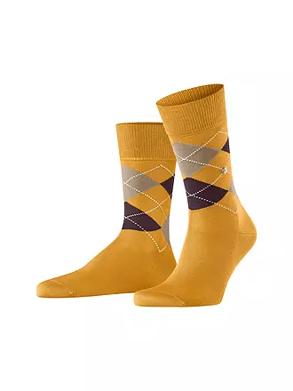 BURLINGTON | Herren Socken 40-46 MANCHESTER marine | gelb