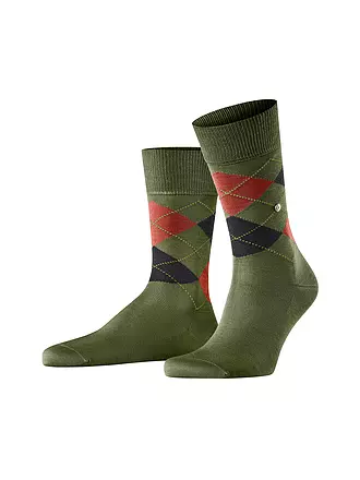 BURLINGTON | Herren Socken 40-46 MANCHESTER marine | olive