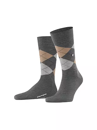 BURLINGTON | Herren Socken EDINBURGH 40-46 claret | grau
