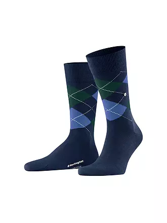 BURLINGTON | Herren Socken EDINBURGH 40-46 cranberry | dunkelblau