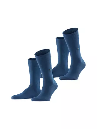 BURLINGTON | Herren Socken EVERYDAY 2-er Pkg. 40-46 black | blau