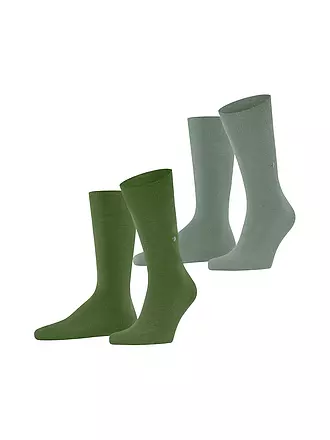 BURLINGTON | Herren Socken EVERYDAY 2-er Pkg. 40-46 dk. marine | grün