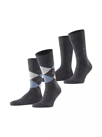 BURLINGTON | Herren Socken EVERYDAY 2-er Pkg. 40-46 marine | grau