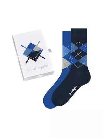 BURLINGTON | Herren Socken Geschenkebox 2er Pkg 40-46 sortiment | grau