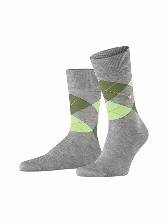 BURLINGTON | Herren Socken MANCHESTER 40-46 chocolate | hellgrau