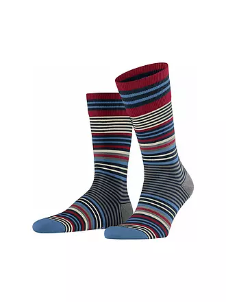 BURLINGTON | Herren Socken STRIPE 40-46 black | blau