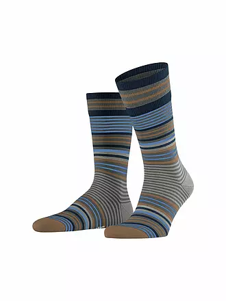 BURLINGTON | Herren Socken STRIPE 40-46 dark grey | schwarz