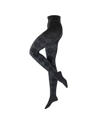 BURLINGTON | Strickstrumpfhose ELEGANT ESSENCE anthra. mel | grau
